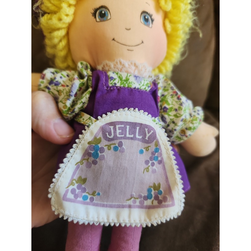 Vintage 1980 AmToy American Greeting Peanut Butter Jelly Soft Rag Dolls Set Read - Picture 12 of 16
